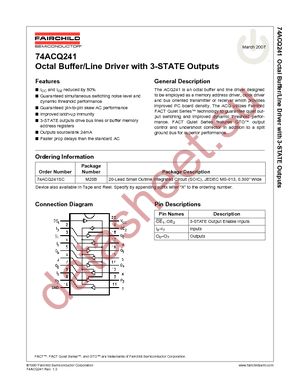 74ACQ241SC datasheet  